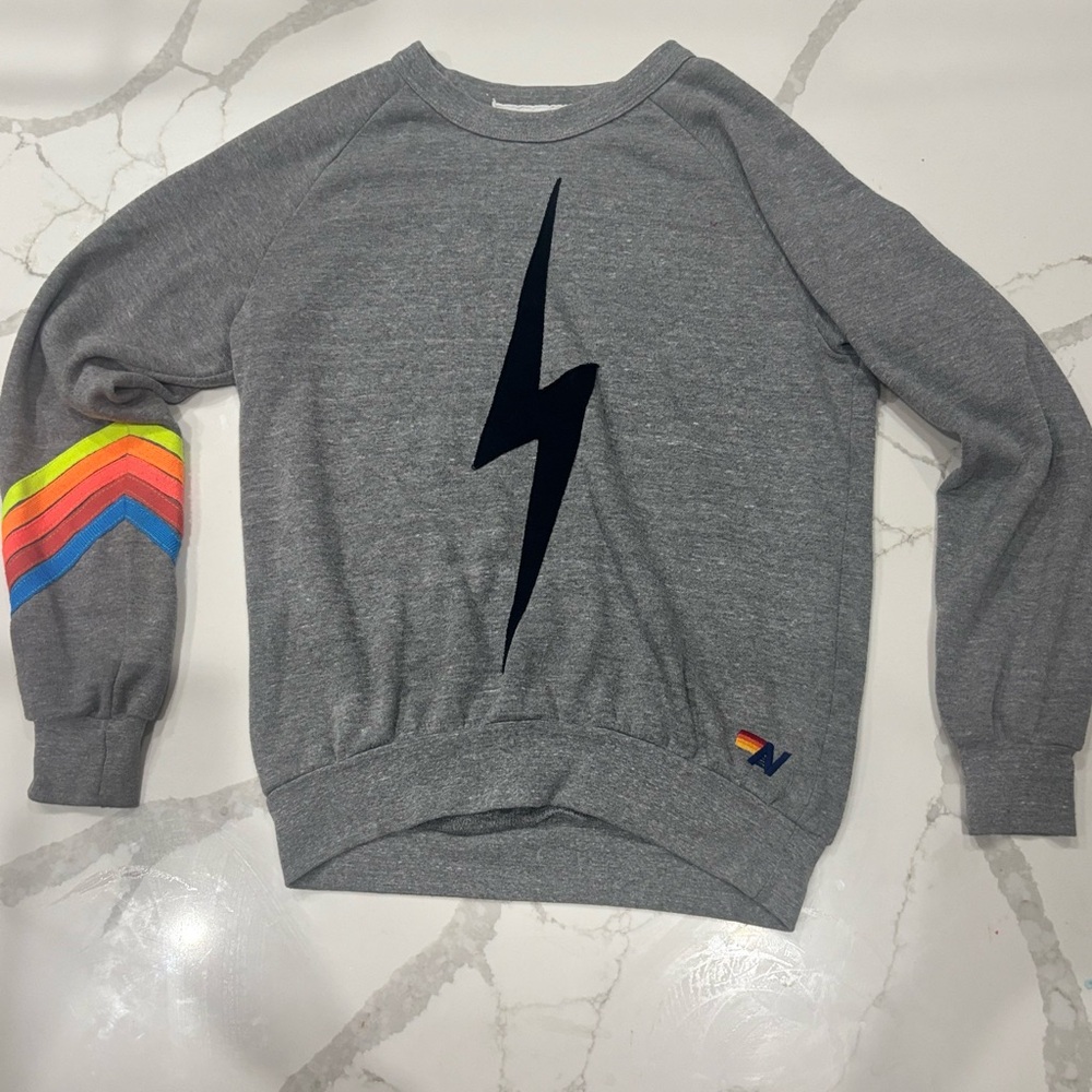 Aviator Nation gray crew neck